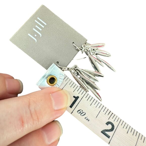 J. Jill Mixed Metal Rosemary Leaves Pendant Necklace & Earrings Silver Gold Tone - Picture 15 of 16